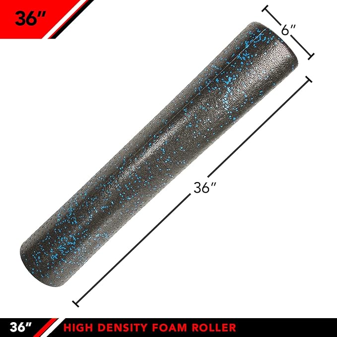 JFIT High Density Foam Roller – EPP Deep Tissue Massage Roller for Muscle Recovery, Myofascial Release & Stretching