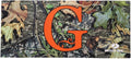 Evergreen Mossy Oak Monogram G Decorative Mat Insert, 10 x 22 inches