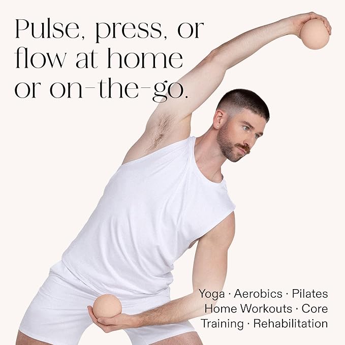 Bala Power Ball, Weighted Toning Exercise Ball for Pilates, Yoga, Home Fitness & More - Workout Ball for Strength & Core Training, Aerobics & Working Out to Improve Balance & Sculpt