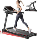 RHYTHM FUN 8.0 MPH Treadmills for Home, Running Walking Pad Treadmill with Incline up to 8%, Foldable Treadmill with Handle Bar, Low Noise Walking Pad for 300 lbs