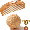 Bamboo Labor Comb Massage Ball Set for Labor Pain,Wooden Birthing Comb Perennial Massage Tool for Pregnancy,Postpartum Essentials Kit for New Mom,Labor and Delivery Essentials