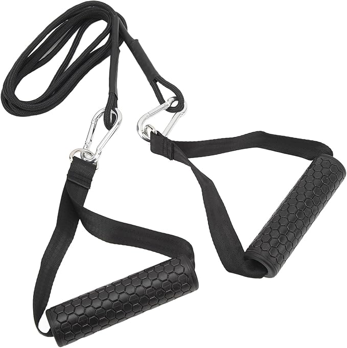 Triceps Pull Down Rope, Gym Cable Machine Attachments, Triceps Strap with 2 Comfortable Handles, Multi Workout Equipment for Strength Training, Length