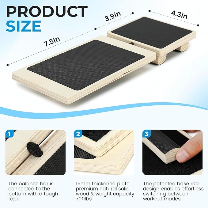 Ankle Foot Strengthener & Balance Board, Physical Therapy Equipment for Sprained Ankle Recovery, Plantar Fasciitis Relief and Posture Correction