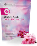 Massage Gel Powder 50g | Sakura Fragrance | Made in Japan | Smooth and Slippery Gel for Wellness and Relaxation | 50g Makes 1.32 Gallons/ 5 litres | Just Add Water