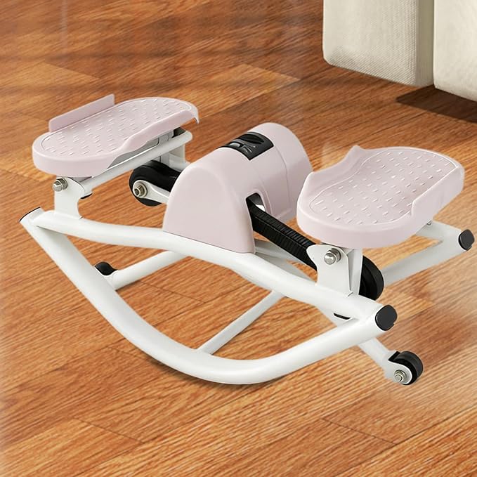 Rock Stepper - Side Stepper for Training | Low Shock Lateral Motion with Anti Slip Footplates & Adjustable Resistance for Legs Glutes Workout Machine, Dorm Office, Apartment and Gym Use