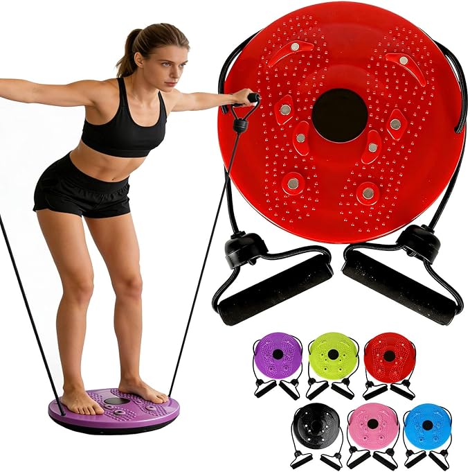 2026 Upgraded Waist Twister Machine, Home Exercise Equipment for Core Strengthening & Ab Training with Adjustable Twist Board, Silent Workout Equipment for Waist Sculpting and Full-Body Toning