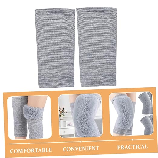 FRCOLOR 1pair Portable Knee Sleeves for Warmth and Support Elastic Knee Wraps for Sports for Weightlifting Running More