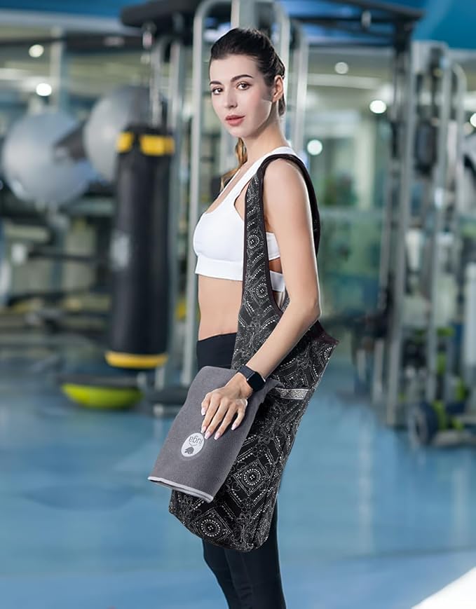 IUGA Yoga Mat Bag with Large Side Pocket & Inner Zipper Pocket Yoga Bag for Mat Yoga Bags and Carriers Fits All Your Stuff