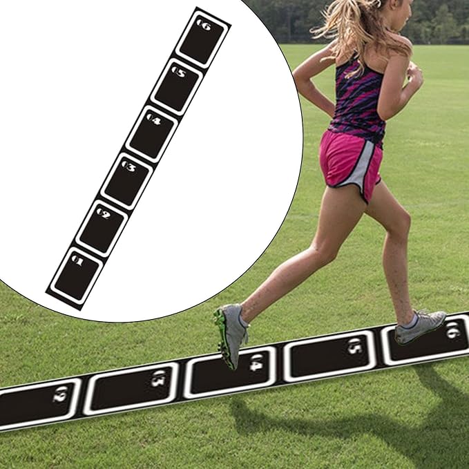 Speed Agility Training Ladder Portable Footwork Training Mat for Soccer Volleyball Sports Workout Outdoor Footwork Practice for All Ages to Improve Speed Strength