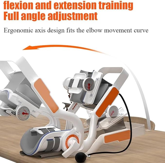 Electric Elbow Joint Rehabilitation Device, Upper Limb Arm Rehabilitation Training Device, Full Angle Adjustment, Flexion and Extension Training, Used for Wrist and Elbow Injury Recovery