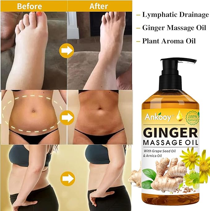 3 Pack Massage Oil for Massage Therapy,Sore Muscle Arnica Oil & Relaxing Lavender Oil & Ginger Oil Lymphatic Drainage & Massage Ball,Easter Basket Stuffers for Adults,Easter Gifts for Men Women