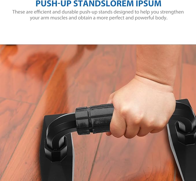 IMIKEYA 2pcs Push-up Stands Hand Grips Fitness Push-up Frames for Arm Strength Training Indoor Home Workout Equipment