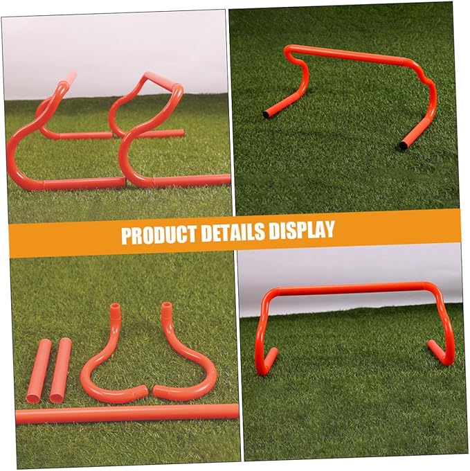 3pcs Portable Detachable Speed Training Hurdles for Agility Drills Fitness Equipment for Soccer Basketball Football and Dog Agility Training
