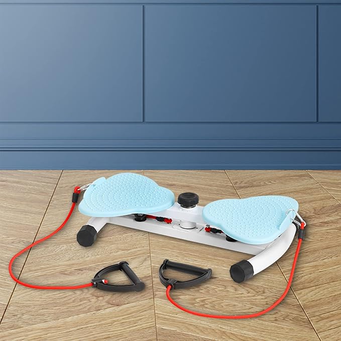 Rotating Waist Trainer,Sport Exercise Twist Board,Aerobic Waist Twister with Resistance Band,Full Body Toning Workout Ab Twister Board for Aerobic Exercise