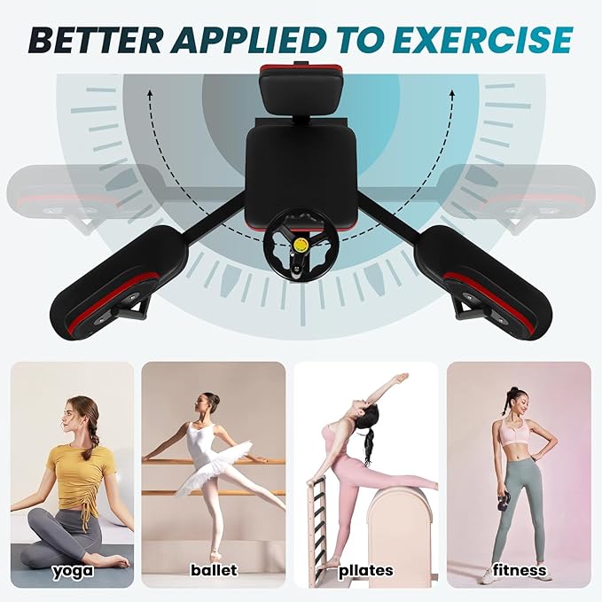 Hip Leg Strecher, 400LBS Steel Split Machine for Flexibility Kids Adults with Wheel, 240 ° Leg Strecher Machine for Flexibility Stretching Equipment Fitness Equipment Beauty Ballet Yoga