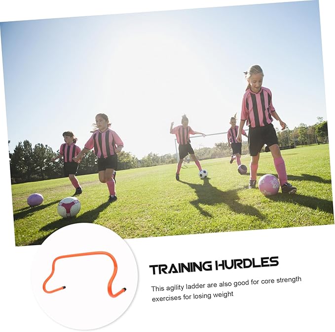 UPKOCH 5pcs Football Agility Hurdles for Training High Flexible Racks Stable and Sturdy Soccer Practice Equipment for Speed and Jumping Drills for Boys and Girls and Athletes