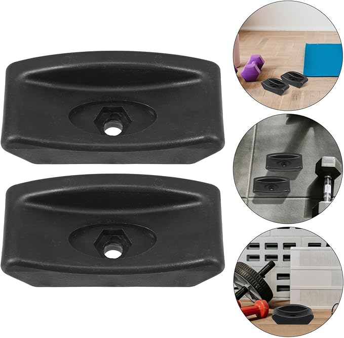 4pcs Dumbbell Rack Spacer Rubber Pads, Barbell Holder Attachment with Shock Absorber, Non-Slip Weight Stand Rubber Saddles for Home Gym Strength Training Equipment