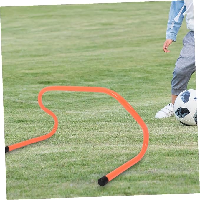 Cabilock 4pcs Agility Training Hurdles 15cm Plastic Speed Hurdles for Soccer Football Track Practice Sports Conditioning Equipment