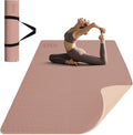 Large Yoga Mat (6'x 4') - Extra Long and Wide Workout Mat for Men and Women,Non-Slip POE 0.32''/0.4'' Thick Fitness Mat, Eco-Friendly, Thick Wide Exercise Mat for Home Workouts,Ideal for Yoga and Pilates.