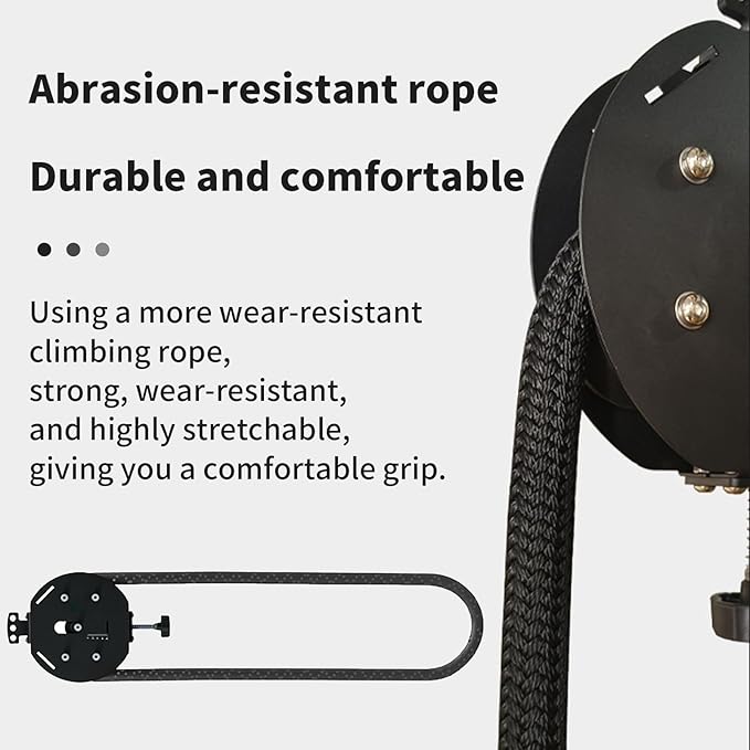 Endless Rope Trainer, Resistance Trainer Machine, Suspension Endless Rope Pulley Device, 14 Ft Closed-Loop Nylon Rope, Home Gym Infinity Rope for Interval Resistance Training