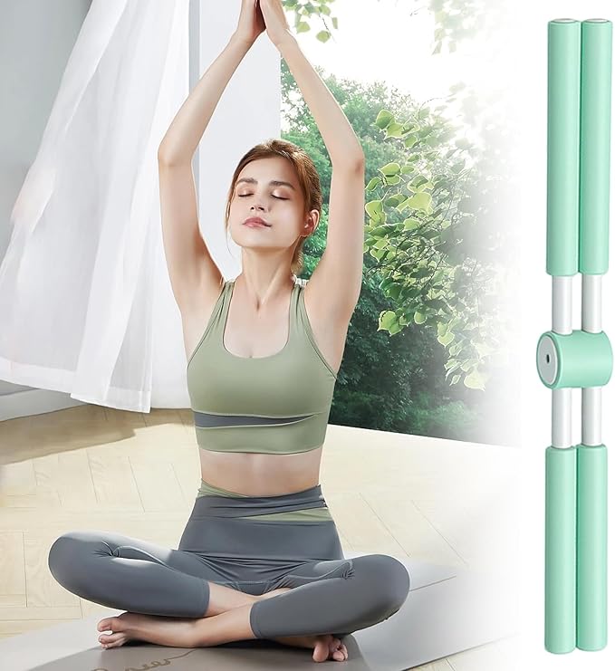 Yoga Postures Stick for Women – Humpback Correction Tool, Aligning Aid, Adjustable Spine & Neck Support, Daily Sitting Exercise | Portable Back Straightener Office, Home, Travel, Practice