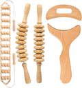 5Pcs Wood Therapy Massage Tools Lymphatic Drainage Massager Maderoterapia Kit Wooden Masager Body Sculpting Tools for Relax Muscles Body Shaping