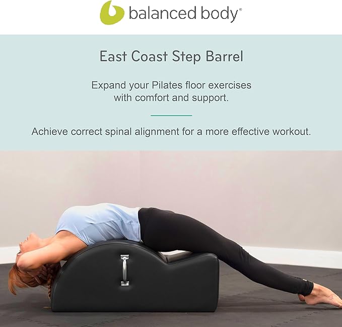 Balanced Body East Coast Step Barrel, Spine Corrector, Back Stretcher, Pilates Barrel, Pilates Workout Equipment for Home Gym and Studio