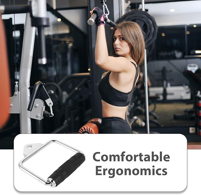 GALPADA V-Shaped Cable Handles for Gym Equipment Adjustable Steel D-Handles for Cable Machines Heavy Duty Pulldown Attachments for Strength Training and Muscle Building
