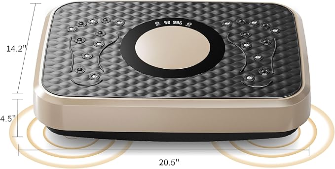 Vibration Plate Exercise Machine – Lymphatic Drainage & High-Intensity Fat Burner, 150-Speed Adjustable Fitness Platform for Full Body Workout, 450 lbs Capacity Home Gym Equipment (Men/Women)