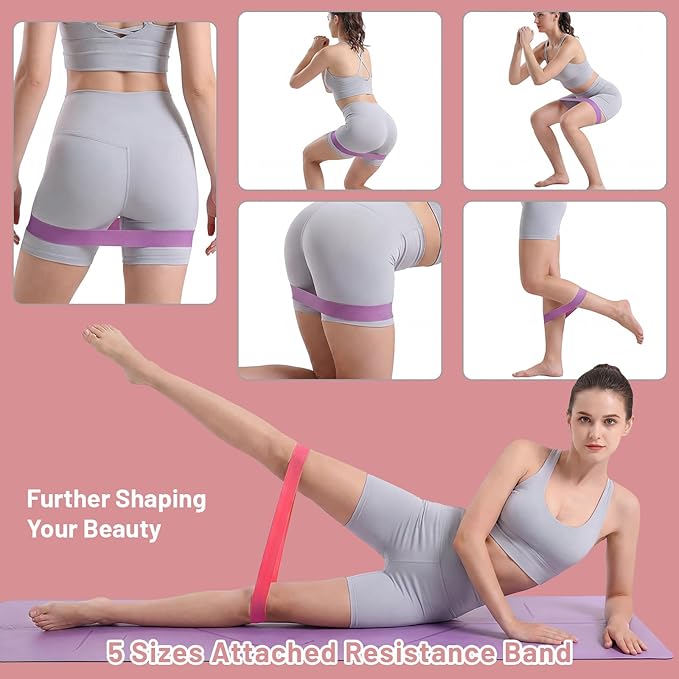 Thigh Master & Trainer, LED Counter Inner Thigh Exerciser for Women, 360° Kegel Exerciser, Pelvic Floor Muscle Devices for Hip Trimmer Leg Arm Workouts with 5-30LB Resistance Band