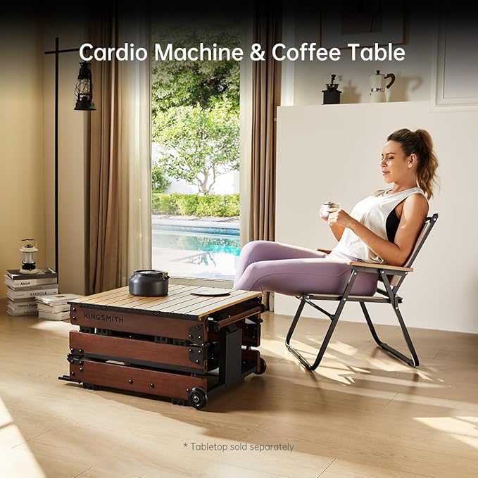 KINGSMITH Rowing Machines for Home Foldable, Compact Row Machine, 400LB & 350LB Weight Capacity, Folding Rower Machine with Adjustable Resistance, Data Monitor, App Supported