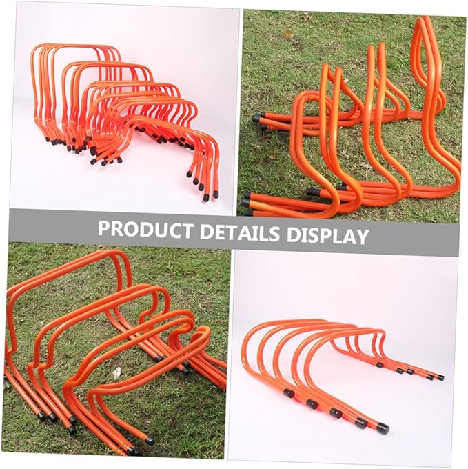 BESTYASH 2pcs Wear-Resistant Plastic Agility Hurdles 15cm Height Training Accessory for Youth Soccer and Running Speed Agility Drills
