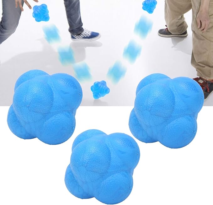 3Pcs Bounce Reaction Balls,Reflexs Ball for Agilitys and Coordination Training