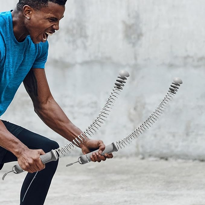 Battle Ropes for Home Gym – High Resistance Fitness Equipment for Weight Strength Training, Wireless Battle Rope for Home Gym, for Cardio Speed Bodybuilding and