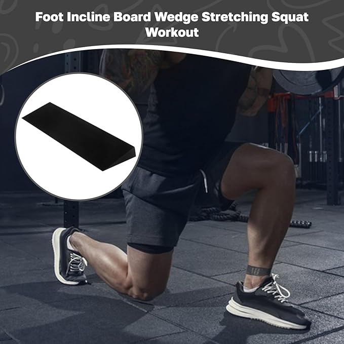 YIJU Squat Wedge Block Elevated Squat Footrest Cushion Slant Board Calf Stretcher for Fitness Stretch Balance Pilate Exercise