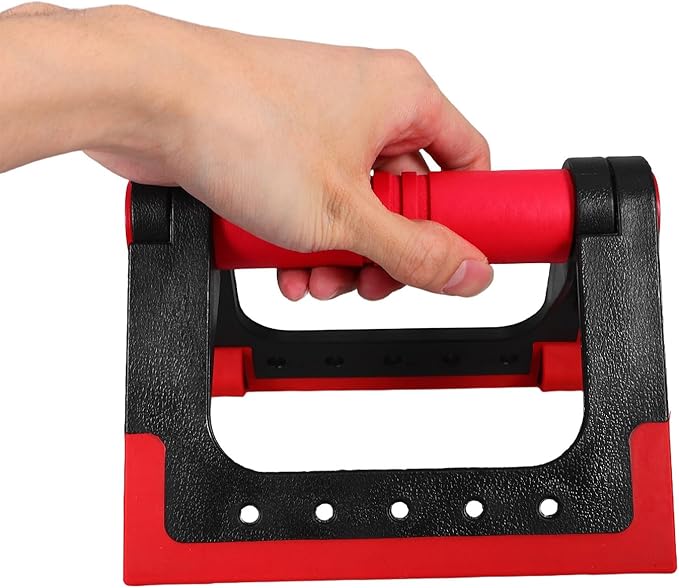 Homoyoyo Push-up Rack Bars for Men and Women, Red Non-slip Push-up Stand Pair, Portable Floor Push-up Bars for Home Fitness Strength Training Equipment