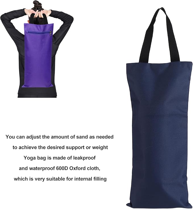 Unfilled Yoga Sand Bag, Yoga Fitness Workout Empty Sandbag Dance Strength Training Weighted Exercise Body Building Sand Bag for Yoga Weights and Resistance Training