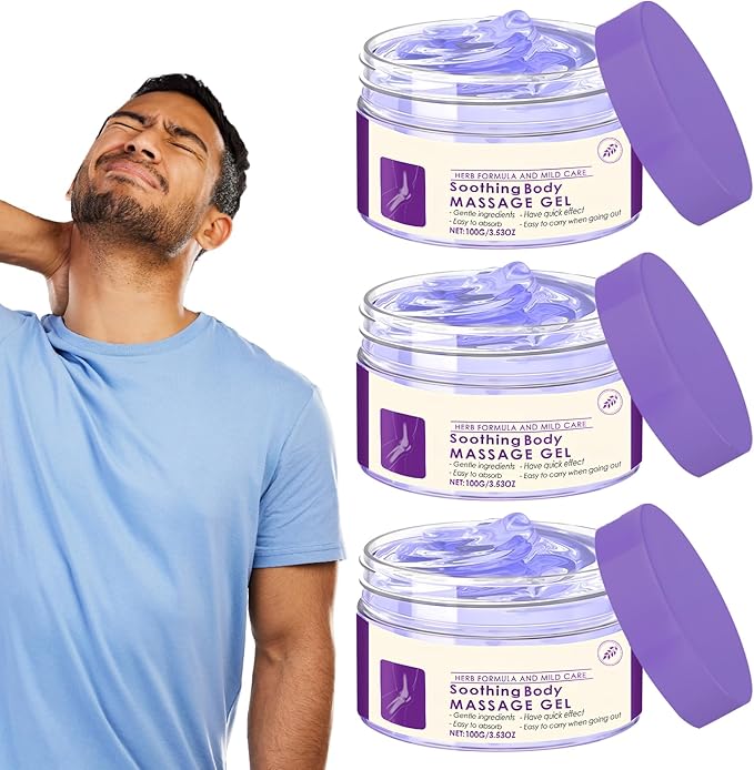 Soothing Body Massage Gel for Daily Use - 3.53oz, with Artemisia Leaf & Ginger Extract, Lightweight Non-Greasy Formula with Cooling Sensation(1)