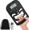 Ryaco Grip Strength Tester, 396lbs/180kg Rechargeable Exerciser Meter Digital Hand Dynamometer Grip Strength Trainer Electronic Hand Grip Strengthener with LCD Display for Sport Home School Use
