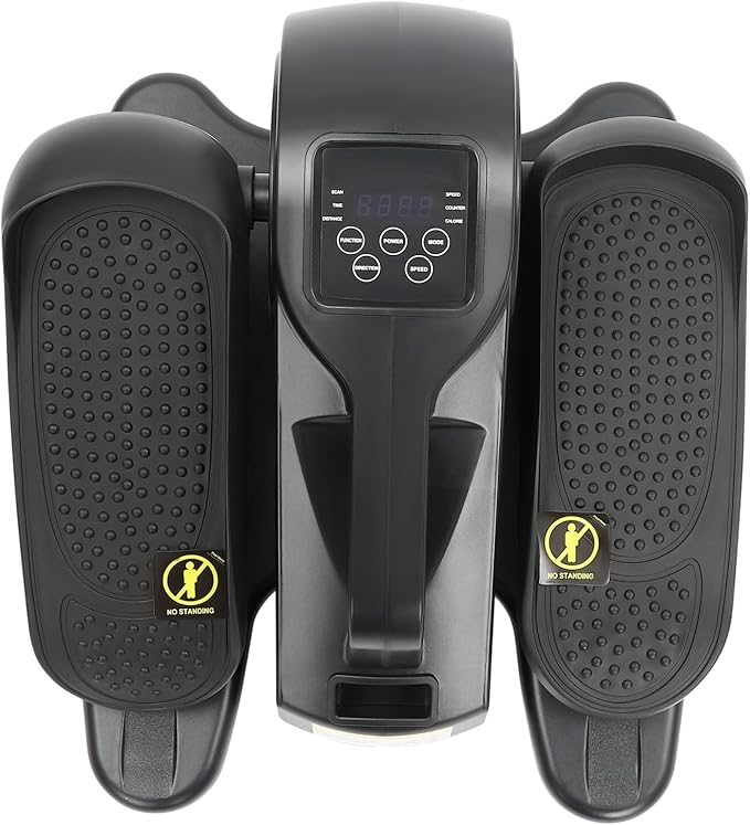 Under Desk Elliptical Machine, Electric Foot Pedal Exerciser Adjustable Speeds Leg Exerciser with Remote Control, LED Display Portable Elliptical Leg Exercise Machine for Seniors, Adults