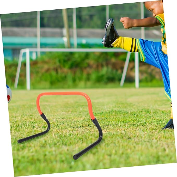 Wear-Resistant Plastic Agility Hurdle Adjustable Speed Training Equipment for Soccer Outdoor Practice with Stable Base for Core Strength and Football Drills