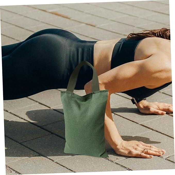 2Kg Canvas Sandbag with Handle Empty Weight Bag for Yoga Dance and Fitness Workouts Versatile Sandbag for Muscle Strengthening and Balance Enhancement