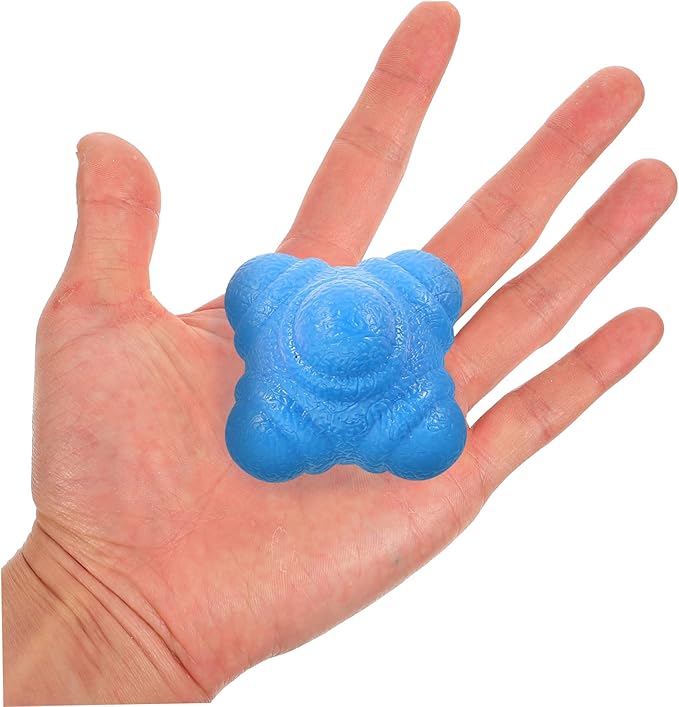 6-Pack Hexagonal Reaction Balls for Hand-Eye Coordination Training 5.5cm Agility Balls for Sports Fitness for Goalkeeper Training and Speed Reflex Drills