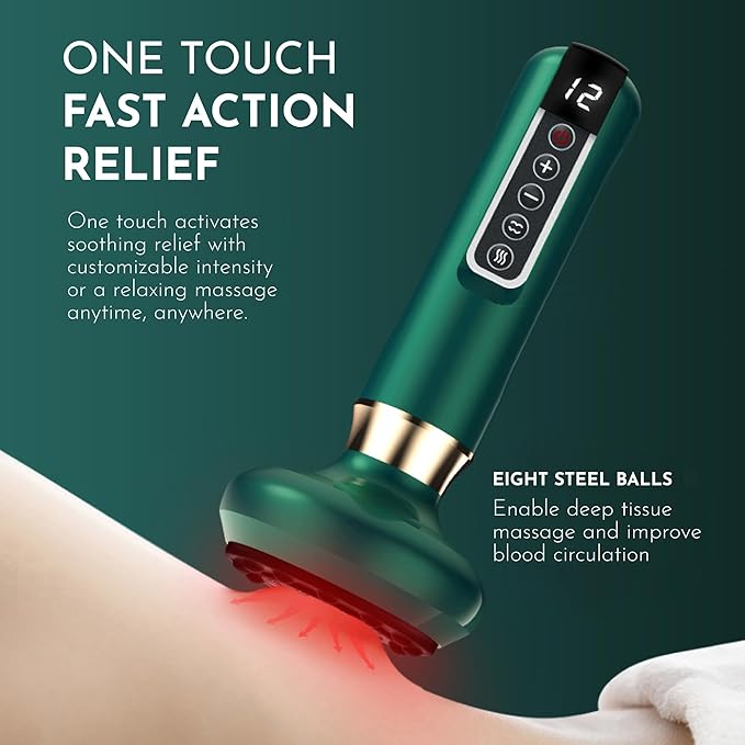 Anti Cellulite Bluile Massager - Handheld Electric Anti-Cellulite Contouring Body Sculpting Machine - Rechargeable Cordless Fat Vacuum Suction Remover Shaping Massage Device