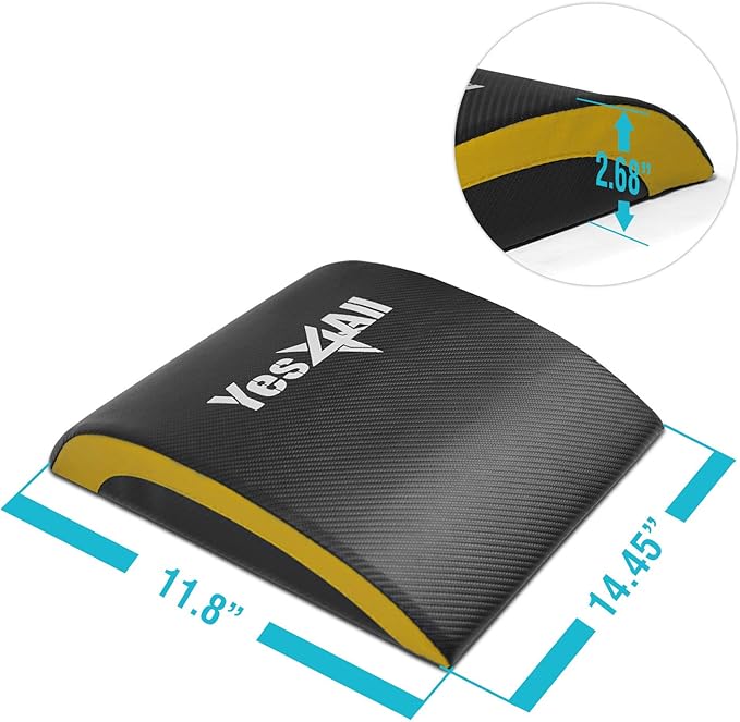Yes4All Abdominal Exercise Pads, Foldable Ab Workout Equipment for Home Gym Core Training & Back Stretching, Sit Up Mat for Floor Exercises