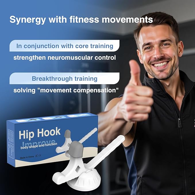 AISZG Psoas Release Tool-Hip Hook Psoas Muscle Release Tool Fully Adjustable for Iliacus, Waist Pain Sciatica, Back&Posture Relief, Hip Flexor Release Tool and Trigger Point Massage Tool