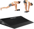 EVERYMATE Squat Wedge, Extra Large Squat Wedge Block, Squat Wedges Weightlifting, Calf Stretching, Slant Board for Squats, Heel Elevated Squat Wedge, Knees Over Toes Squats, Calf Wedge Stretching Block
