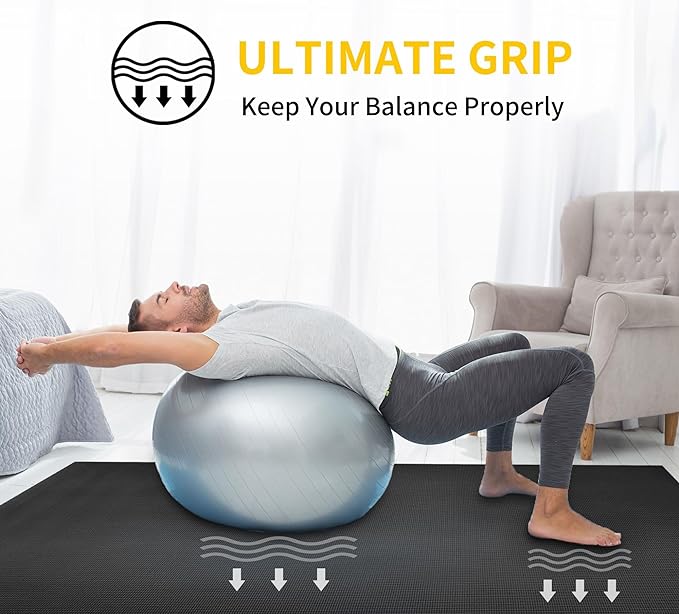 CAMBIVO Yoga Mat for Women and Men, Extra Long and Wide Exercise Mat(72"x48"/84"x30"), Large Non Slip Workout Mat for Yoga, Pilates, Fitness, Barefoot Workouts, Home Gym Studio