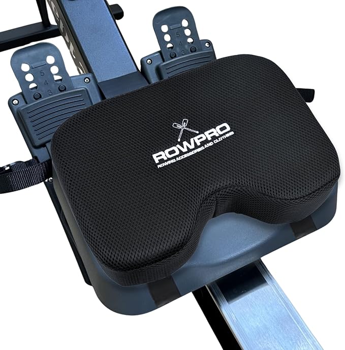 Memory Foam Rowing Machine Seat Cushion - Comfortable Seat Pad for Concept 2 - Ergonomic Concept 2 Rower Seat Cushion for Enhanced Support and Stability