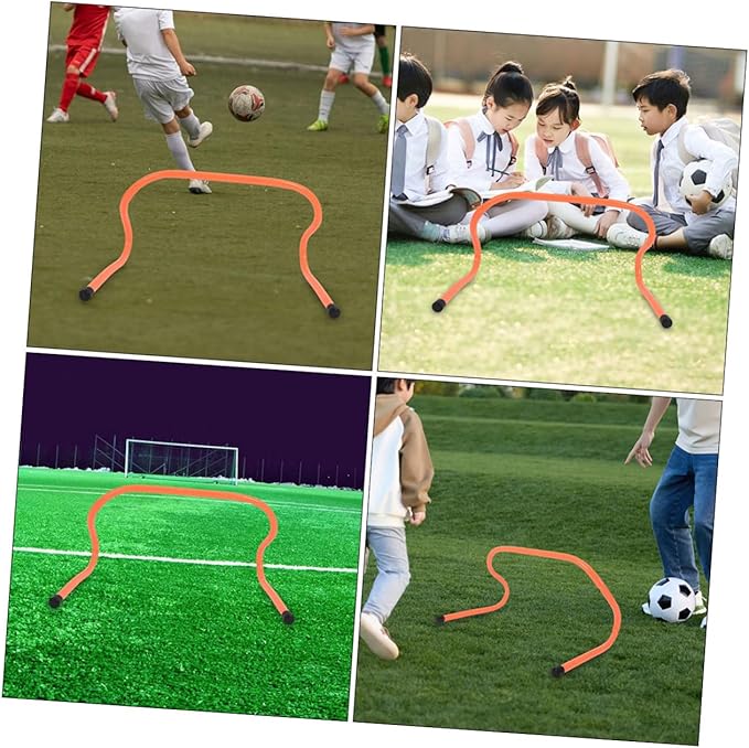 Kisangel 3pcs Sports Agility Hurdles for Training Running Accessory for Soccer Football Baseball and Track Drills Develop Speed and Agility Skills